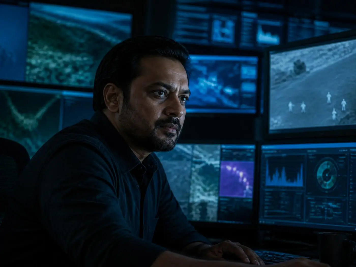 Operator console at a Rakshak deployment